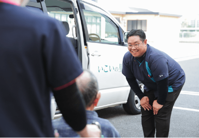 いこいの里 徳吉で働く菊田さん