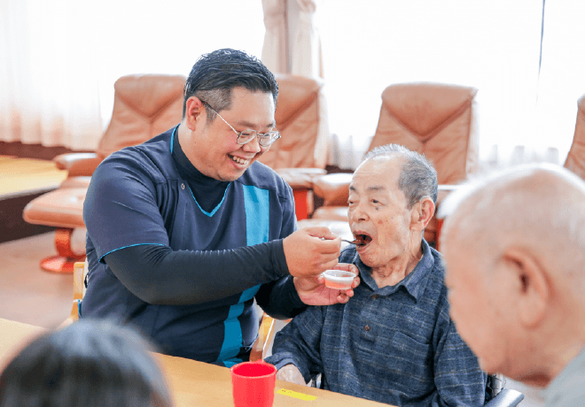 いこいの里 徳吉で働く菊田さん