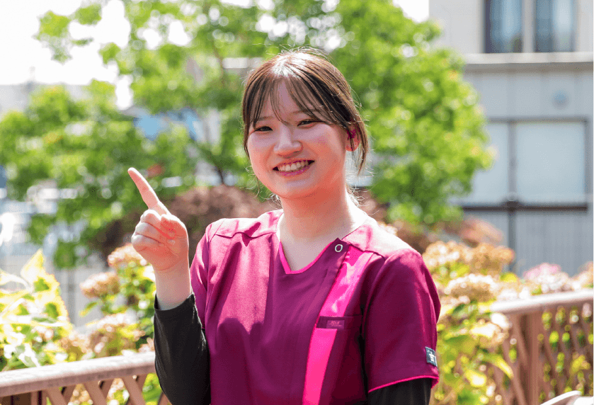 先輩の1日と働きがい